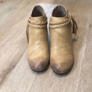 Never been worn! Tan booties